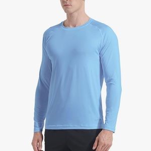 NWT light blue athletic long-sleeve
